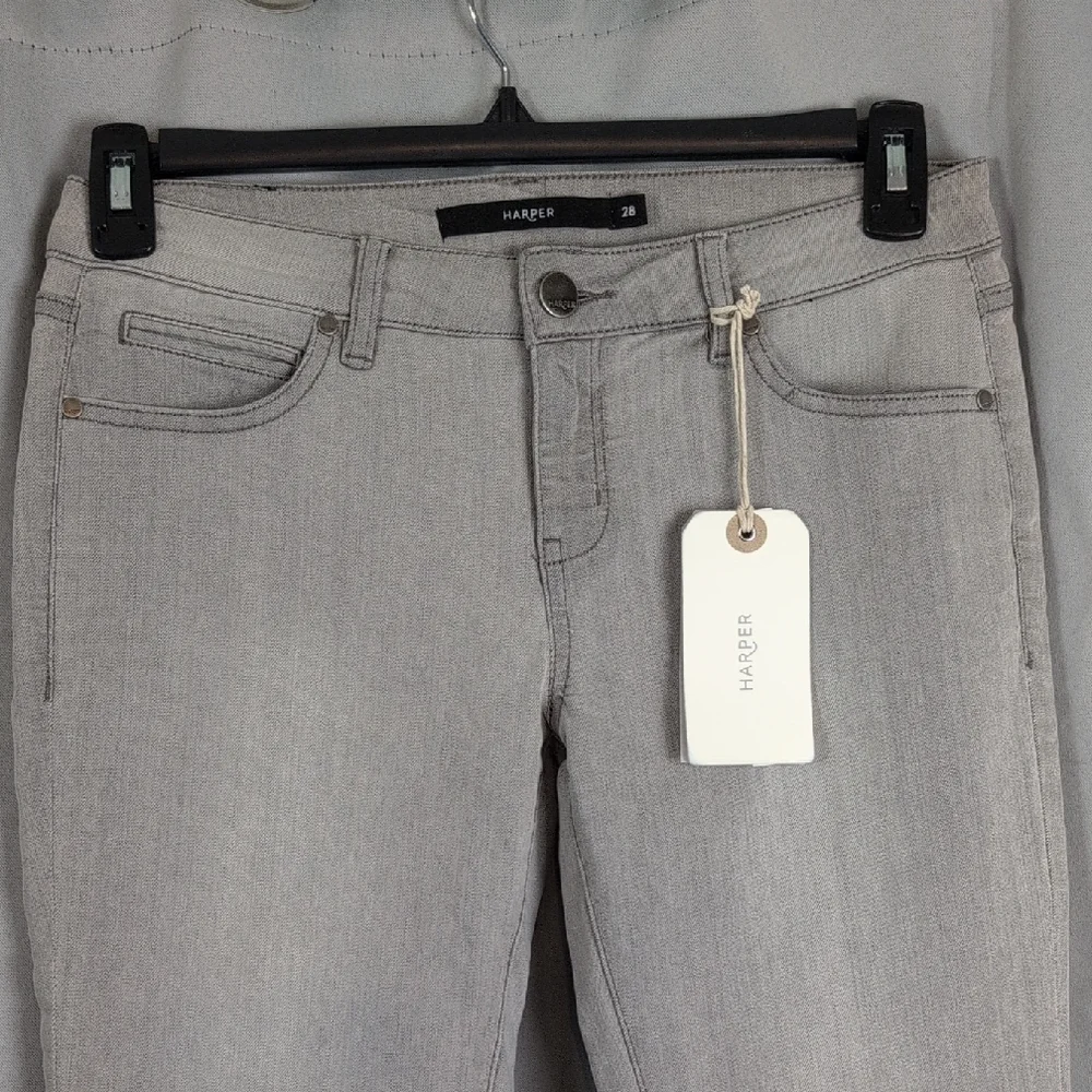 Harper Ulyra Skinny Jeans in‎ Light Gray New 28